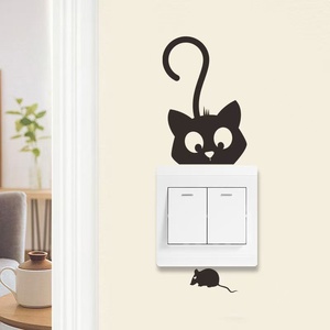 Phim hoạt hình động vật PVC Đề can dán tường cho trẻ em phòng ngủ nhà Ổ cắm chuyển đổi trang trí bảng chuyển đổi trang trí thiết bị chuyển mạch - Product Image 2