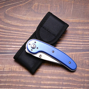 سكين قابل للطي يمكنك تخصيصه بنفسك بشفرة من الفولاذ عالي الكربون، هدية الهالوين لمحبي الأنشطة الخارجية، مقبض من الألومنيوم، معدات تخييم ونجاة - Product Image 5