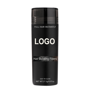 Kératine instantanée Épais 27.5g Fibres Poudre de Repousse Spray Noir Logo Conception Coton Cheveux Construction Fibres Chimique Texturation - Product Image 1