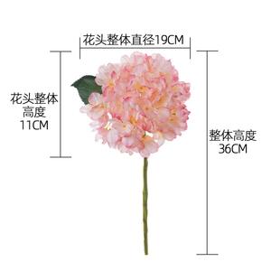 Новые реалистичные искусственные цветы гортензии из шелка, ручной работы, разноцветные, 5 головок, для свадебного и школьного декора - Product Image 4