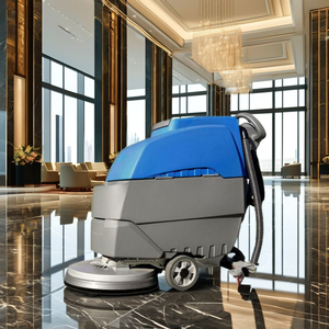 Industrial Factory Workshop Hand-Pushed <b>Floor</b> Scrubber Machine Plastic Commercial Garage <b>Floor</b> Cleaning - Product Image 1
