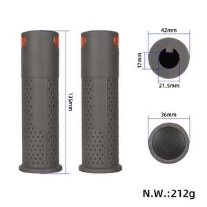 Couvre-guidon Ulip gris foncé avec éclairage par capteur d'empreintes digitales, fente pour carte, clignotant et lumière d'avertissement pour trottinette électrique - Product Image 2