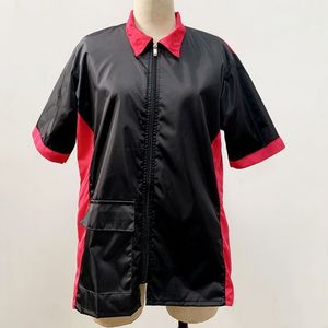 <span class=keywords><strong>M</strong></span>/L/XL/3X kerah Non-stick ritsleting hewan peliharaan Groomer overall antistatik toko tukang cukur pakaian kerja gaun seragam Salon penata rambut bungkus - Product Image 3