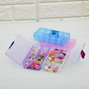 New Arrivals <b>Mini</b> Plastic Transparent 10 Compartments <b>Storage</b> <b>Box</b> - Product Image 3