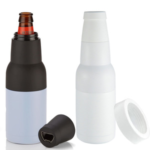 Refroidisseur de bière et de canettes 4 en 1, 12 oz, à double paroi en acier inoxydable, isolé sous vide, avec ouvre-bouteille - Product Image 3