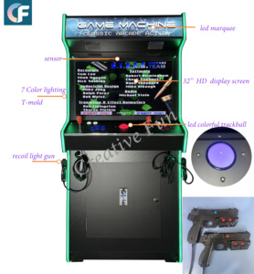 Console de jeu vidéo d'arcade à monnayeur 32 pouces, machine de tir avec pistolets lumineux, connexion filaire, 120 jeux pour usage intérieur Cf-4088-2p03 - Product Image 3