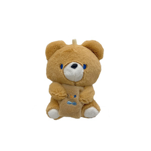 Songshan giocattoli all'ingrosso Mini zaino in peluche decorazione borsa pelosa accessorio morbido cartone animato animale Plushie farcito portachiavi - Product Image 5