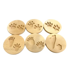 Jouets éducatifs en bois de hêtre pour bébés de 2 à 4 ans, <span class=keywords><strong>Montessori</strong></span>, empreintes d'animaux, colorés, Leader Joy, vente chaude - Product Image 3