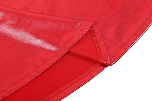 Women's <strong>Latex</strong> Wet Look Metallic Shiny Ladies High Waisted Red <strong>Mini</strong> Skating Stretchy Umbrella Full Flare <strong>Skirts</strong> for Girls - Product Image 6