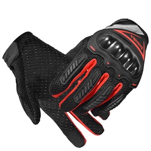 Bicycle Gloves Red And Black <b>Long</b> Finger Anti <b>Slip</b> Riding Gloves For Men Adult - Product Image 1