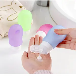 Customized BPA Free Portable Leak proof Travel Bottle Kit Accessories Silicone Travel Bottle set Shampoo Squeeze Bottle