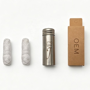 Fil <span class=keywords><strong>dentaire</strong></span> en soie de mûrier biodégradable, végétalien, à la <span class=keywords><strong>cire</strong></span> de candelilla, pour gencives sensibles, portable, réutilisable, en flacon en acier inoxydable - Product Image 3
