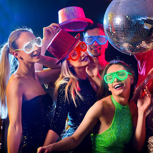 Adults Cosplay Kid Luminous Halloween Accessories Toy Glow in Dark Neon <strong>Party</strong> Supplies Sunglasses Christmas Light up Led <strong>Glasses</strong> - Product Image 3