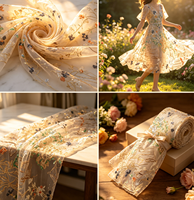 Robe Cheongsam Classique en Tissu Dentelle Velours avec Broderie de Points et de Paillettes à Carreaux pour Textile de Maison