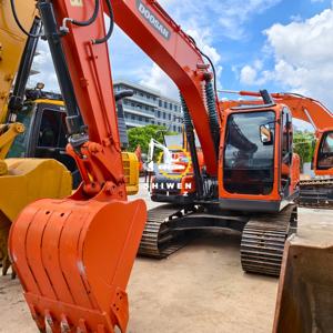 Excavatrice d'occasion à prix avantageux Dx140 à vendre, d'origine coréenne, hydraulique sur chenilles, DOOSAN Dx140 à vendre, rouge, bon état - Product Image 6