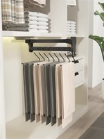 Hochwertiger Kleiderständer zur Deckenmontage aus Edelstahl mit Ausziehbarem Gleitbügel