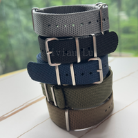 Bracelet de montre en tissu tissé respirant double couche avec boucle ardillon 20 22mm, sangle en nylon classique solide de remplacement, mode Sonrada