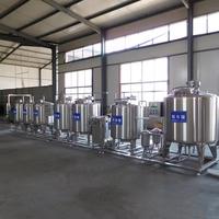 Acier inoxydable100l150l 300l 500l Mini petit miel jus lait pasteurisateur prix de la machine traitement du yaourt ligne de production