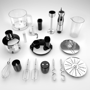 Mélangeurs d'aliments multifonctionnels 800W Mélangeur moderne confort domestique <span class=keywords><strong>Kitchenaid</strong></span> Mélangeurs d'aliments avec 5 parties - Product Image 3