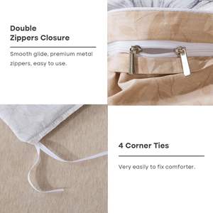 <span class=keywords><strong>Housse</strong></span> <span class=keywords><strong>de</strong></span> <span class=keywords><strong>couette</strong></span> 100% coton élégante à imprimé floral Ensemble <span class=keywords><strong>de</strong></span> 3 pièces <span class=keywords><strong>Blanc</strong></span> Marron clair Gris Bleu Literie douce pour chambre à coucher Espace <span class=keywords><strong>de</strong></span> vie - Product Image 3