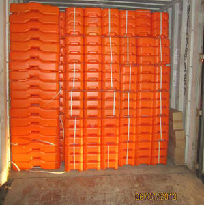 Chân nhựa màu cam phụ kiện hàng rào tạm thời 60mm H x 220mm W x 150mm D bảo vệ an ninh - Product Image 6