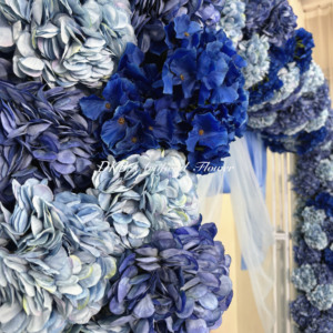 2025 bleu chaud bleu Royal Real Touch mariage Rose fleur Table fleur chemin pour décor de mariage - Product Image 5