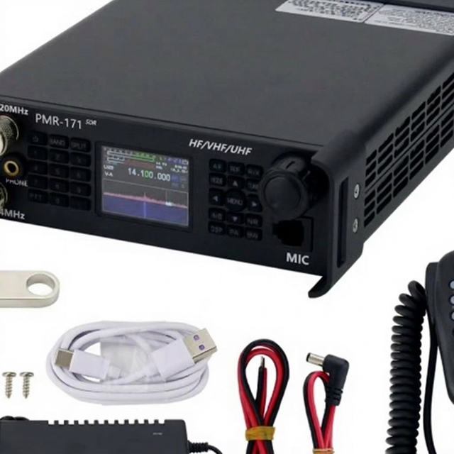 New Stock Pmr-171 100khz-2ghz 20w Transceiver Vhf/uhf Cw Am Plc 1 Year Warranty