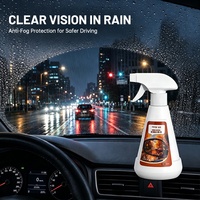 Spray anti-buée pour vitres de voiture, agent de revêtement anti-pluie et anti-buée pour pare-brise et vitres latérales de voiture, vision claire non grasse
