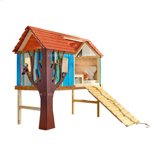 <span class=keywords><strong>Lit</strong></span> cabane Secret Base personnalisé en bois massif, <span class=keywords><strong>lit</strong></span> surélevé créatif pour enfants, maisonnette de jeu de type loft - Product Image 5