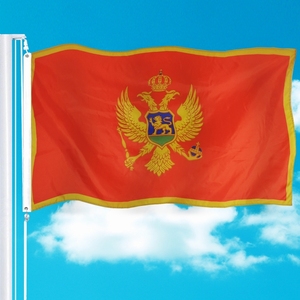 Individuelles Logo Polyester Montenegro Flaggen Satindruck Montenegro Nationalflagge 3x5 - Product Image 3