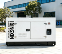 Generador Diésel Súper Silencioso de 50 kVA y 40 kW con Cubierta Insonorizada y Resistente a la Intemperie para Uso Residencial