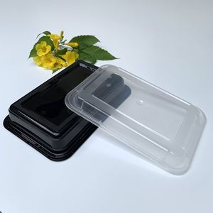 Boîte de rangement alimentaire en plastique rectangulaire pour micro-ondes, 28 oz, à emporter, boîte à lunch - Product Image 6