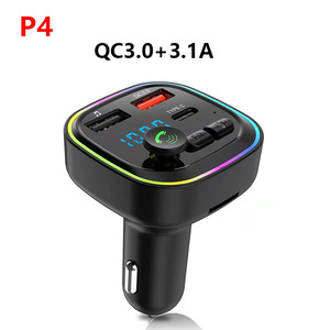 Chargeur de téléphone portable à charge rapide QC3.0 BT5.0 monté sur <span class=keywords><strong>voiture</strong></span> Lecteur de musique MP3 <span class=keywords><strong>Bluetooth</strong></span> Transmetteur FM Récepteur FM - Product Image 2