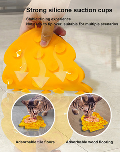 Tapis de léchage en silicone en forme de sapin de Noël, gamelle <span class=keywords><strong>anti</strong></span>-vomissement à ventouses pour chiens et chats, pour une alimentation lente et apaisante - Product Image 2