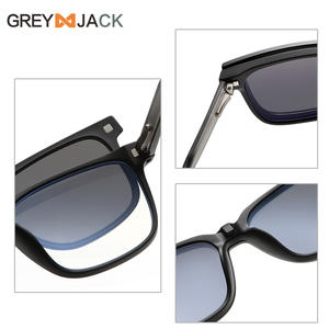Gafas de sol polarizadas Grey Jack para mujer UV400 TR90 con montura TAC, lentes de visión nocturna, negro mate C2 - Product Image 5
