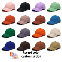 Gorra de Béisbol de 6 Paneles Bordada Personalizada, Gorra de Algodón Lavado sin Estructura, Gorra Deportiva Ajustable para Hombre y Mujer