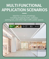 Pour COSUN double face LCD boîte à lumière intérieur magasin de détail publicité suspendu numérique affiche ascenseur orientation Animation graphiques