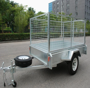 <span class=keywords><strong>Remorque</strong></span> utilitaire Tengfei 6X4 à essieu simple, argentée - <span class=keywords><strong>Remorque</strong></span> de transport légère en acier galvanisé à chaud, capacité de charge de 750 kg pour - Product Image 2