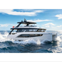 Conception de chantier naval de catamarans, yachts de luxe de 58 pieds pour croisières en groupe privé avec certification CE