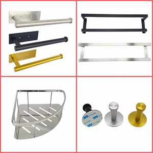 Porte-serviettes <span class=keywords><strong>de</strong></span> <span class=keywords><strong>salle</strong></span> <span class=keywords><strong>de</strong></span> <span class=keywords><strong>bain</strong></span> en acier inoxydable à double barre, accessoires <span class=keywords><strong>de</strong></span> <span class=keywords><strong>salle</strong></span> <span class=keywords><strong>de</strong></span> <span class=keywords><strong>bain</strong></span> modernes haut <span class=keywords><strong>de</strong></span> gamme, porte-serviettes multifonctionnel, accessoire <span class=keywords><strong>de</strong></span> cuisine - Product Image 5