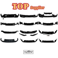 Haosheng Diffuseur arrière de voiture Lame de pare-chocs Diffuseur de becquet arrière universel pour BMW G20 F30 E92 F32 F36 F10 Q50 Audi A3 W204