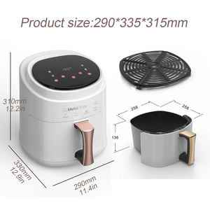 Freidora de Aire Digital AF41 en Stock, Precio de Fábrica, 1400W, 6.5L, Olla de Cocción Saludable Baja en Grasa, Baja Potencia, Eléctrica - Product Image 2