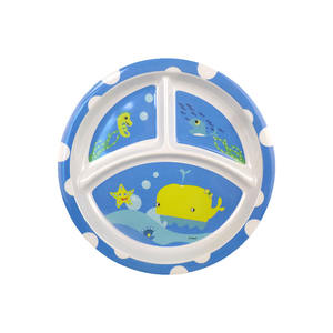 Kompartemen dibagi piring melamin untuk anak-anak piring plastik anak-anak untuk makan dengan pembagi mesin cuci piring aman bebas BPA - Product Image 2