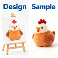 Peluche personnalisée de poussin mignon de dessin animé, design exquis, collection d'aventure d'animaux de la ferme en peluche