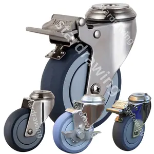 SS 4inch SUS 304 316L Stainless Steel Caster Wheel