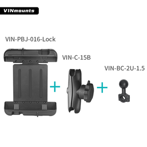 10 Inch Locking <b>Tablet</b> <b>Holder</b> for Zebra ET45 and Lenovo <b>Tablets</b> with Aluminum Ball Head - Product Image 6