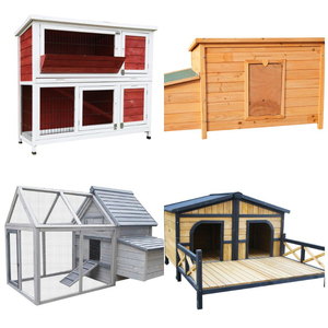 Grande cage mobile en bois <span class=keywords><strong>pour</strong></span> lapins et poulets, abri extérieur <span class=keywords><strong>pour</strong></span> oiseaux, niche <span class=keywords><strong>pour</strong></span> chats, maisonnette portable <span class=keywords><strong>pour</strong></span> animaux de compagnie, résistante au vent, respirante et imperméable - Product Image 6