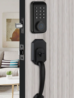 Serrure numérique intelligente en aluminium avec empreinte digitale, mot de passe, carte-clé et application Tuya pour maison, hôtel, bureau