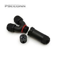 Connecteur circulaire étanche PSCCONN GW25 2 broches 24A 450V en Y, boîtier en nylon ignifuge haute résistance M25