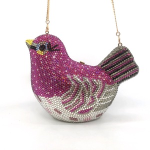 Bolsos de Mano de Alta Gama con Forma de Pájaro <span class=keywords><strong>para</strong></span> Mujer, Hermosos Bolsos de Fiesta con Cristales, Bolsos de Boda con Gemas de Diamantes en Forma de Pájaro - Product Image 2